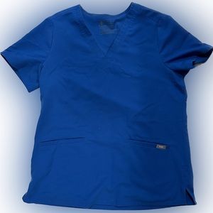 Figs Royal Blue Scrub Set
